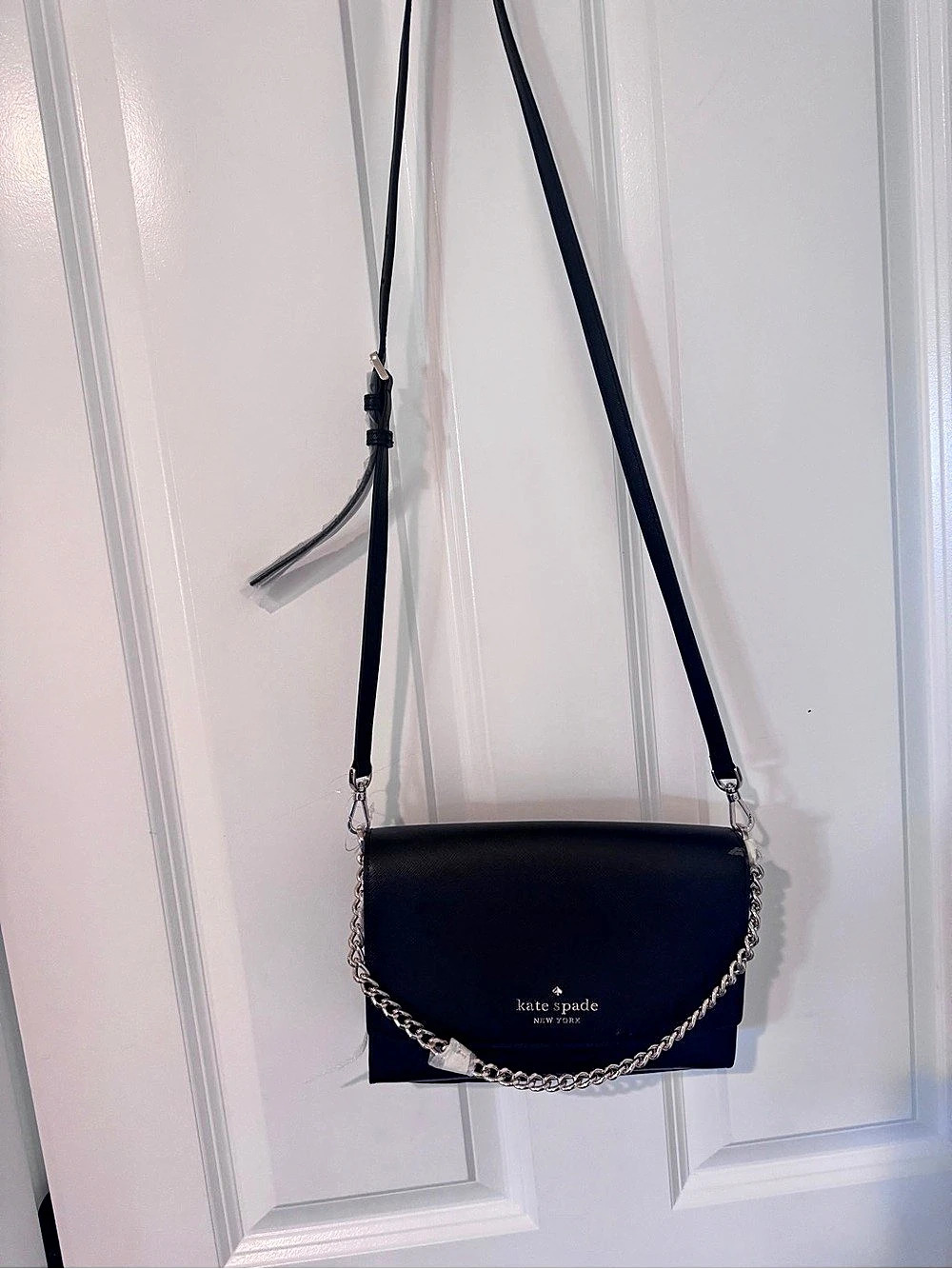 NWT - Kate Spade Carson Saffiano Leather Convertible Crossbody Black